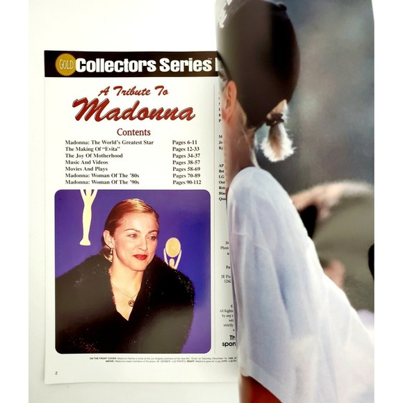 A Tribute To Madonna BOOK Gold Collectors Series Viva Evita Rare 1st-ed HTF VGC - Picture 3 of 9